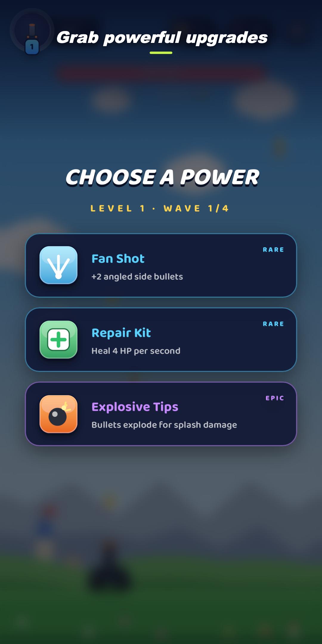 Ballvolt loadout screen
